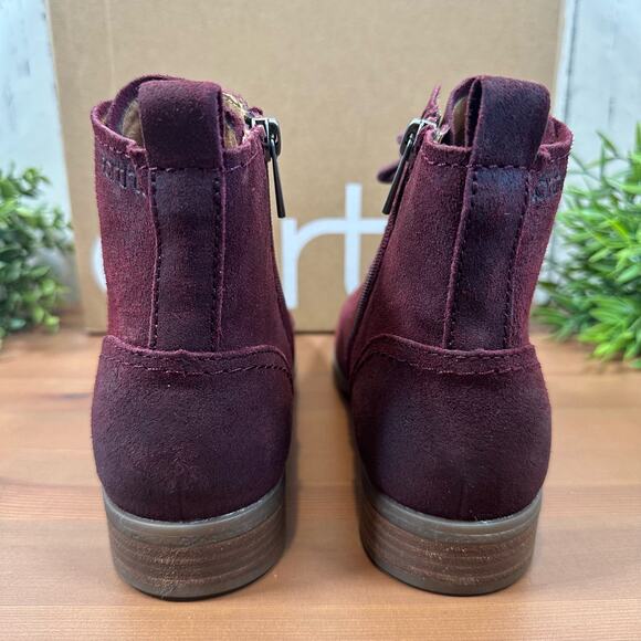 Earth Janel Leather Lace Up Ankle Boots Size 7.5 - Picture 6 of 11